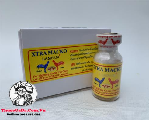 Thuốc Tăng Lực XTRA MACKO Nhộng Vàng Của Thái Lan Hổ Trợ Tăng Sức Mạnh Cho Gà Tốt - Chiếc Lẽ 5 Viên