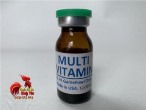 Thuốc Nuôi Gà Đá MultiVitamin Bổ Sung Nhiều Thành Phần Vitamin Phứt Hợp, Gà Mau Sung, Mau Lên Nước Máu - 1 Chai 10ml