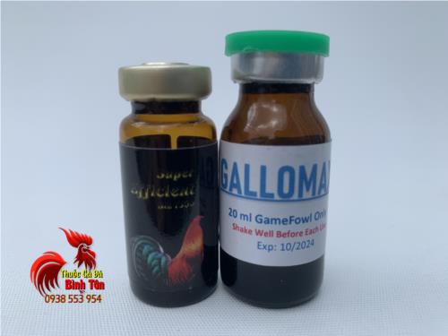 Bộ Thuốc Nuôi Gà Đá B12 7500 ( 10ml) Và GALLOMAX (20ml) Bổ Sung Vitamin Gà Chống Mệt Mỏi Hiệu Quả